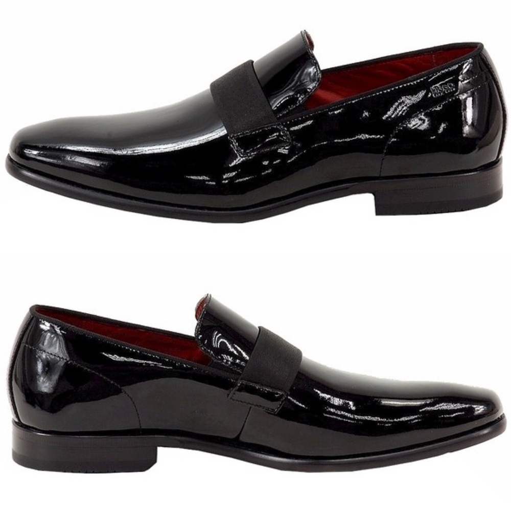 Hugo Boss C-Huver Dress Patent Leather Loafers